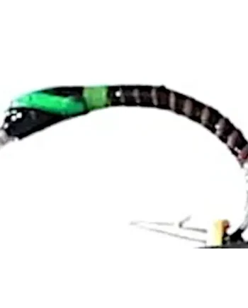 10 X Buzzer - Black-Green- Quill ,Grub HOOK #10 -Q14