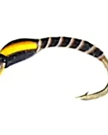 10 X Buzzer - Black--stripped Quill- Sunburst Yellow #14 [Q11]