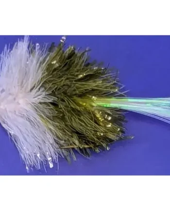 10 X Blob -Olive and White #10 barbed /BL28