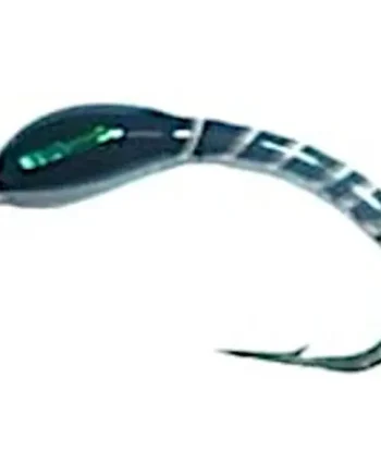 10 X Buzzer - Black--stripped quill- holographic Green buds #12 -Q7