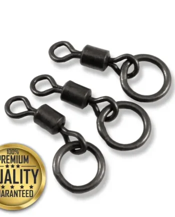 10 x Carpysteves Matt Black Teflon Coated Anti Glare size 11 Ring Swivels