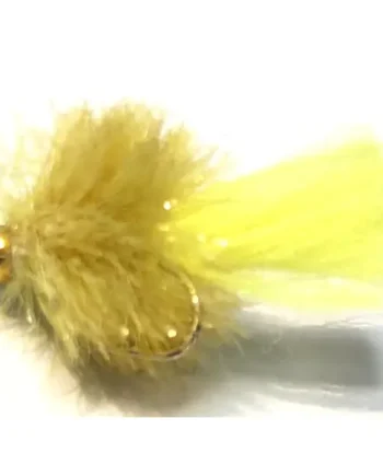 10 X Blob,jelly,FL Yellow Tail Gold Head, barbless #10 /BL49