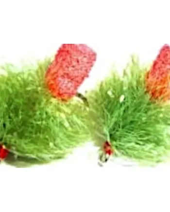 10 X ,FAB - Olive and Red #10 barbed / F 20
