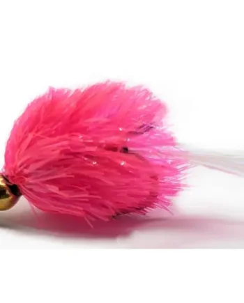 10 X Blob - Pink and Pearl - Gold head #10 barbless (BL26)