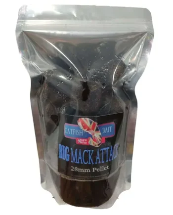 Big Mack 28mm Pre-Drilled Halibut Pellets – Large Fishing Bait with Mack Attack Attractants.