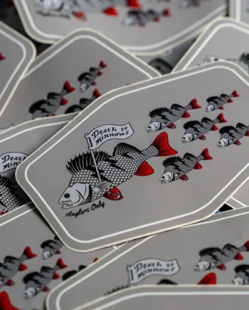 'Death to Minnows Shoal' Box Sticker