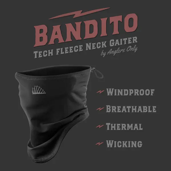 Bandito Tech Fleece Neck Gaiter | Black