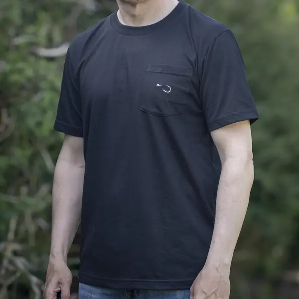 Hookset Pocket Tee - Black