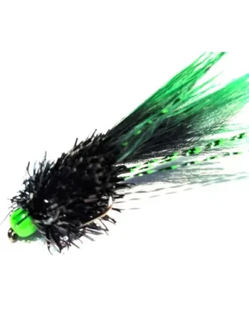 Zonker mini Black and Green #10 Barbless Z101