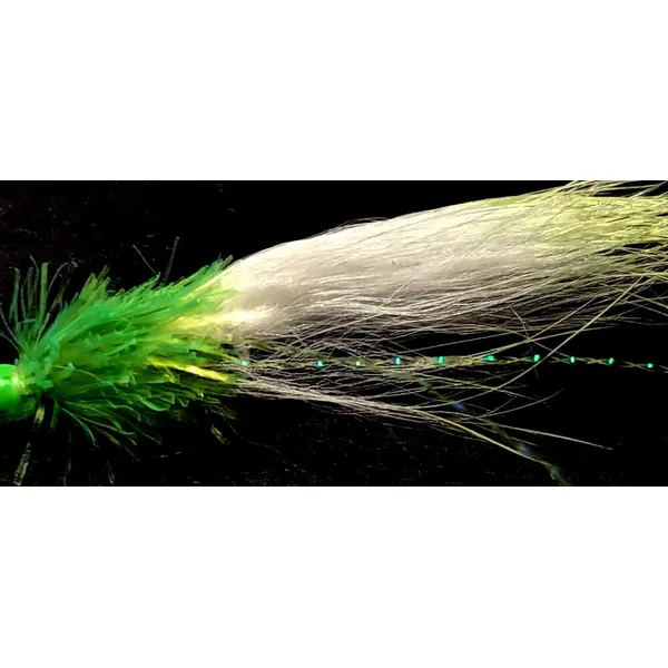 Zonker mini White/Chartreuse #10 Barbless Z98