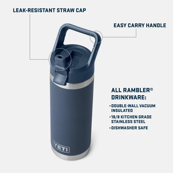 Yeti Rambler® 18oz Straw Bottle