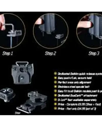 DELKIM D-LOK QUICK RELEASE SYSTEM.
