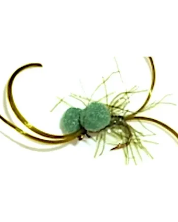 10 X Booby Bloodworm Olive # 12 barbed/ BB 41