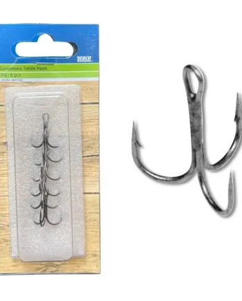 Zebco Gunsmoke Size 6 Barbed Treble Hooks
