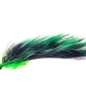 Zonker Tungsten Bead Black/Green #10 Barbless Z90