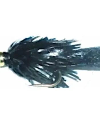 10 X Blob,jelly,Black,Gold head #10 barbed /BL51