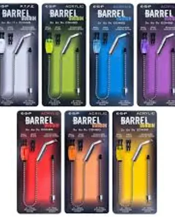 ESP ACRYLIC BARREL BOBBIN COMBO. ASSORTED COLOURS.