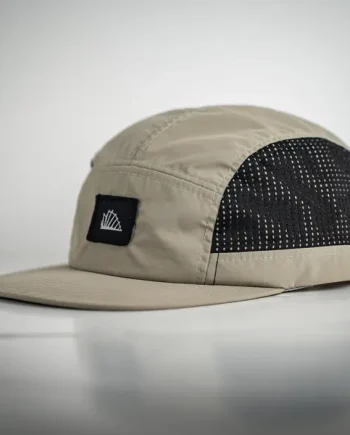 Venturer 5-Panel Hat - Stone & Black