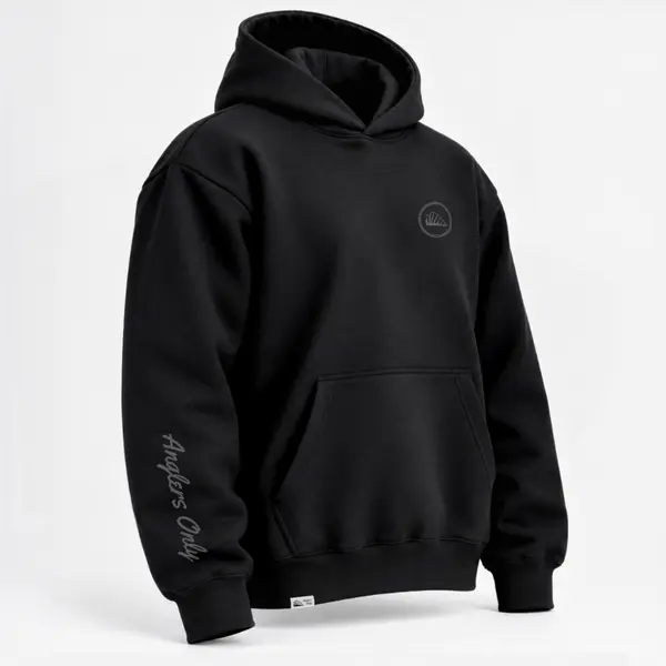 Fin Up Superchunk Oversized Hoodie - Black