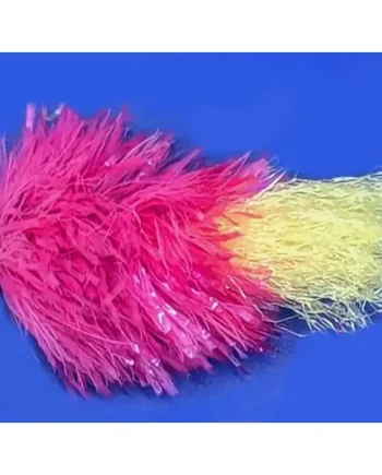 10 X Blob - FL Pink with Yellow tail #10 barbed /BL32