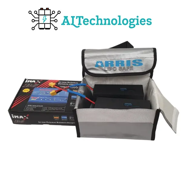 Xboat Bundle: pair of 17500mAh/12500mAh compatible lithium batteries, charger and Lipo bag, 2 years warranty