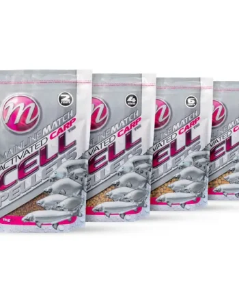 MAINLINE MATCH CELL ACTIVATED CARP PELLETS, ASSORTED SIZES.
