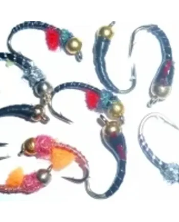 10 X Beadhead Buzzers ,10 x Trout flies, assorted patterns