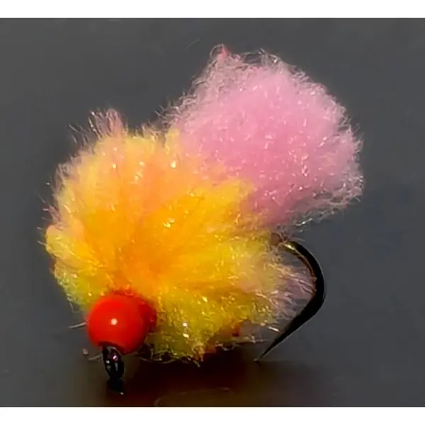 Blob , Sunny Pink and Orange.size 10 barbless MC EGG- IT BL85