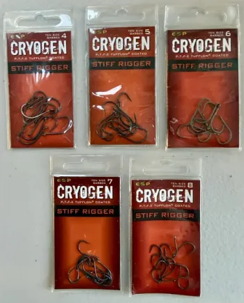 Cryogen Stiff Rigger Barbed Hooks